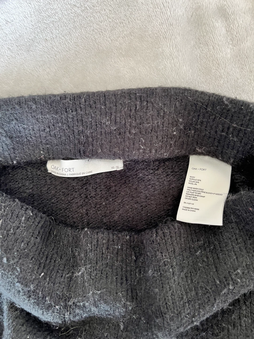 Oak + Fort Black Knit Maxi Skirt - photo 3