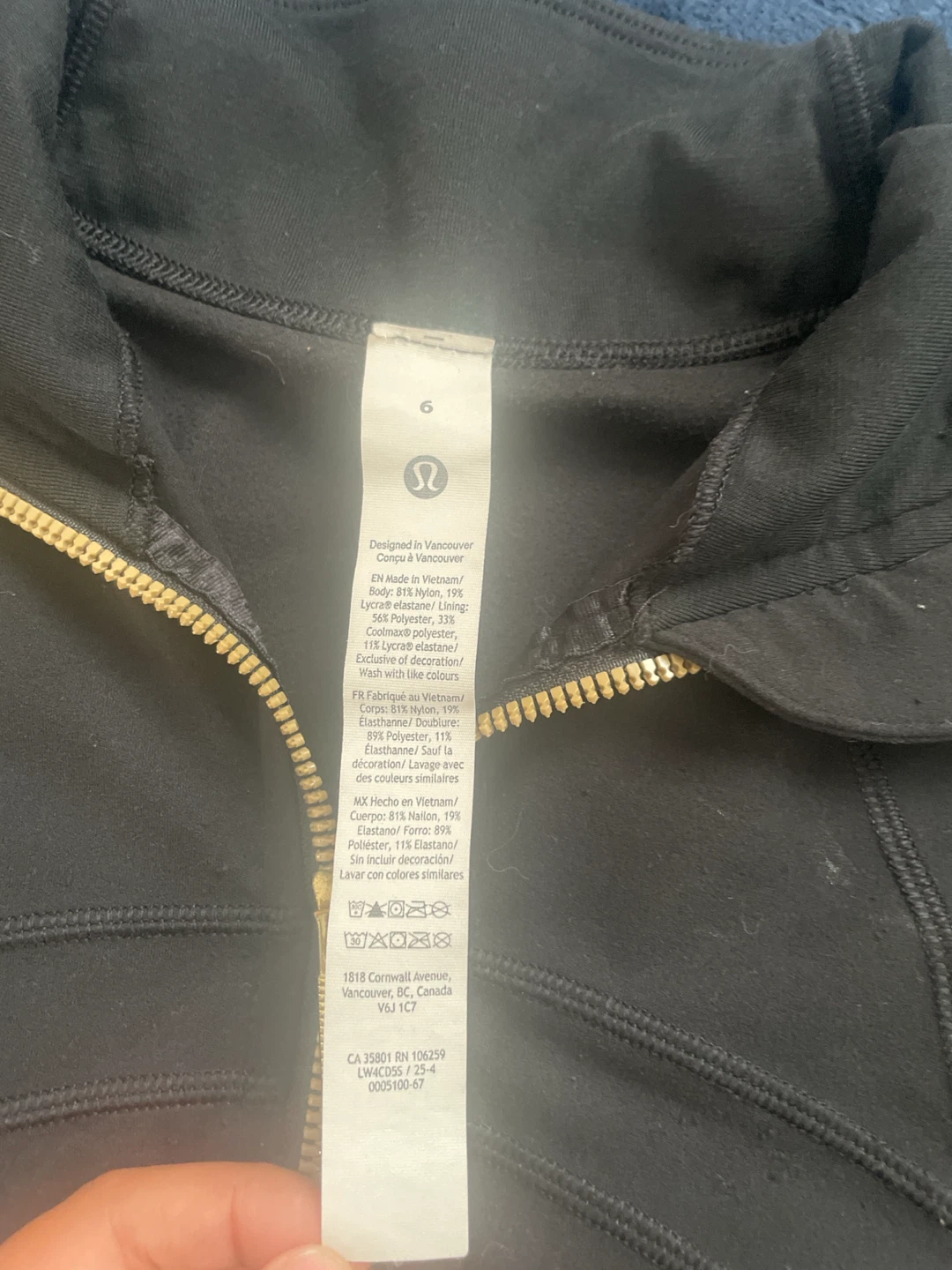 Lululemon Black Zip-Up Jacket - photo 3
