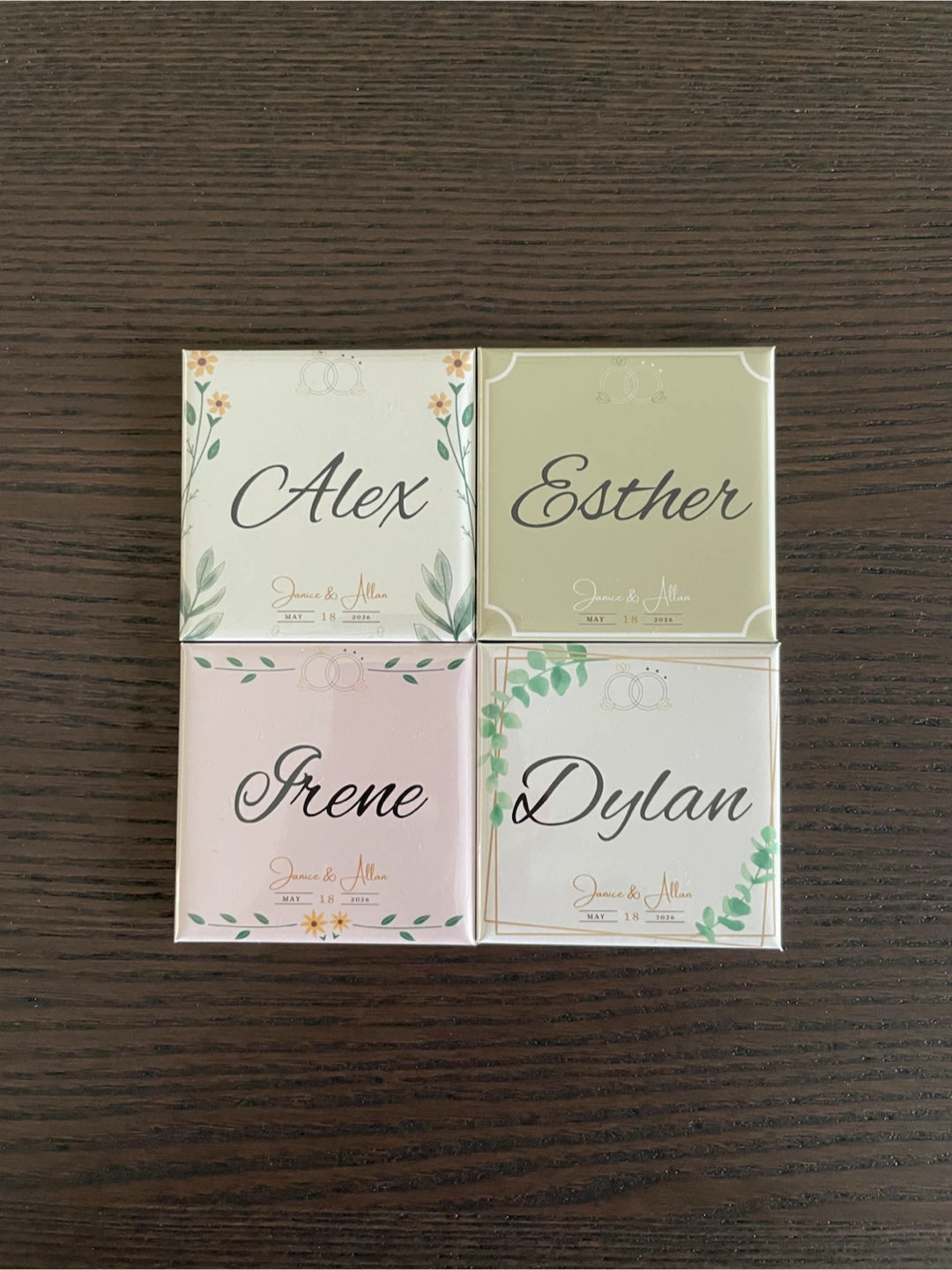 Wedding Place Card/Magnet - photo 3