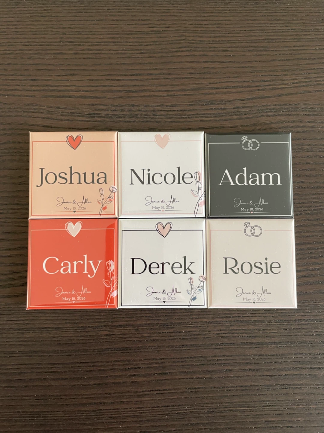 Wedding Place Card/Magnet - photo 4