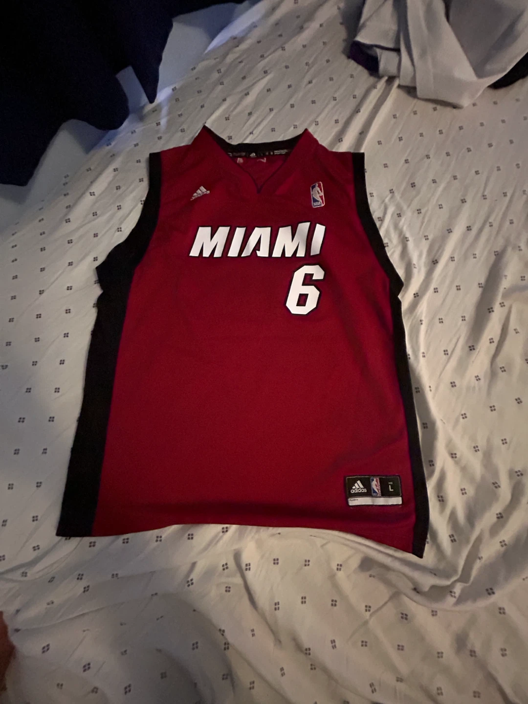 Adidas Miami Heat LeBron James #6 Jersey