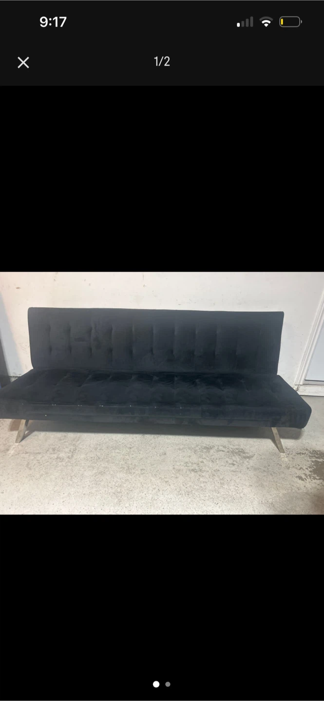 Black Futon Sofa