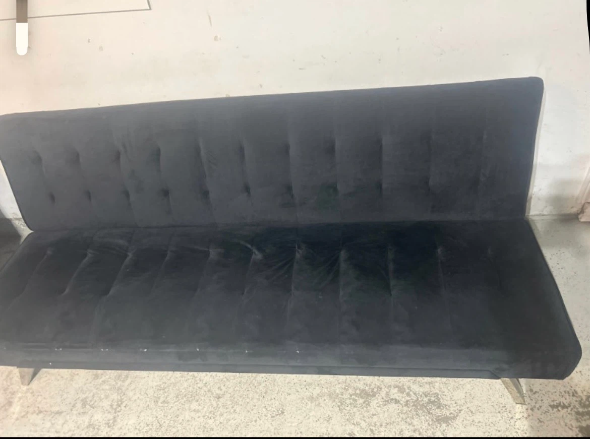 Black Futon Sofa - photo 2