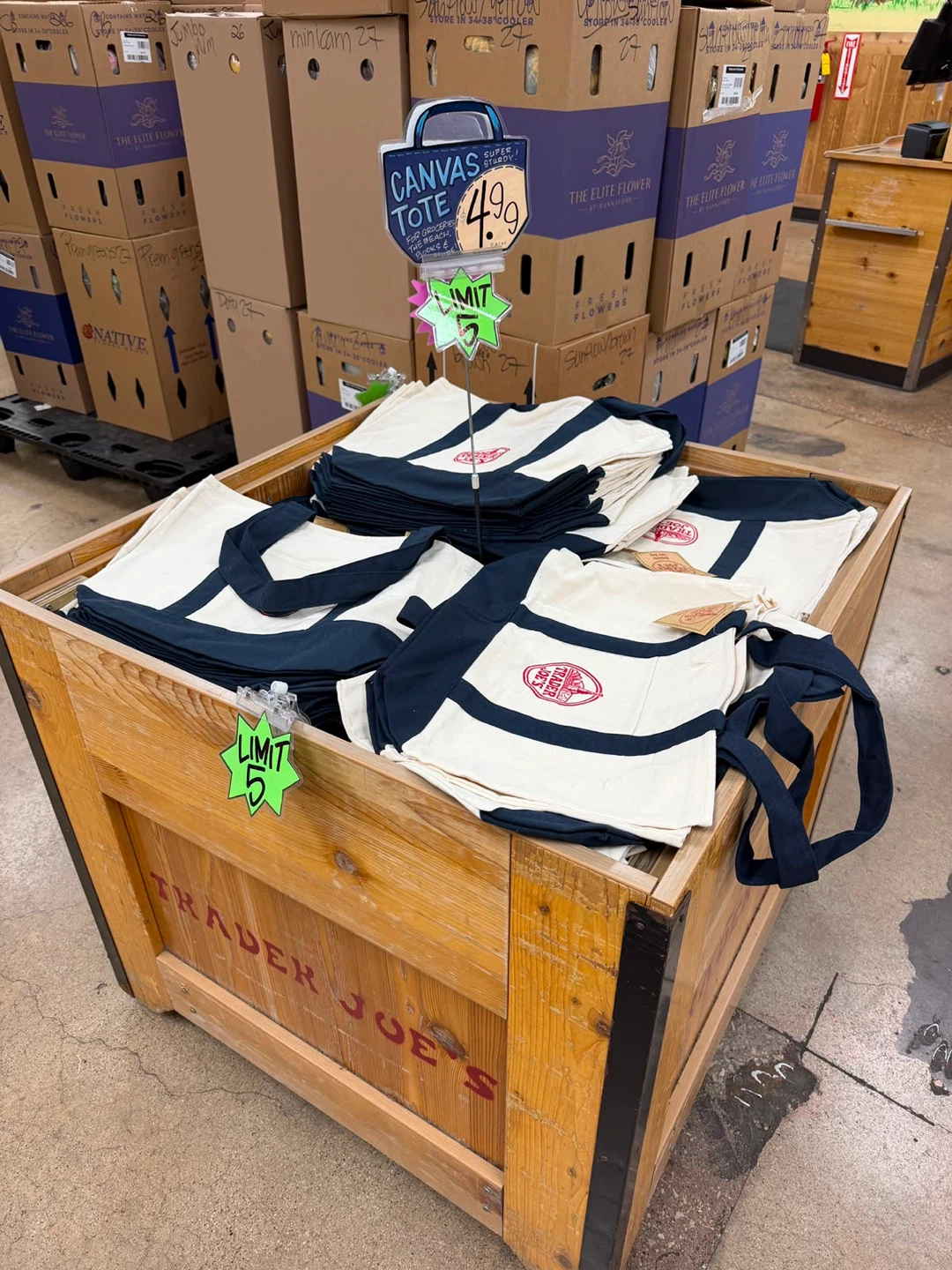 Trader Joe's Canvas Tote Bag