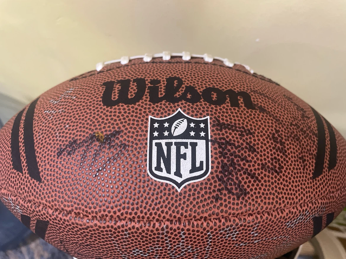 Football signed by full BC. Lions