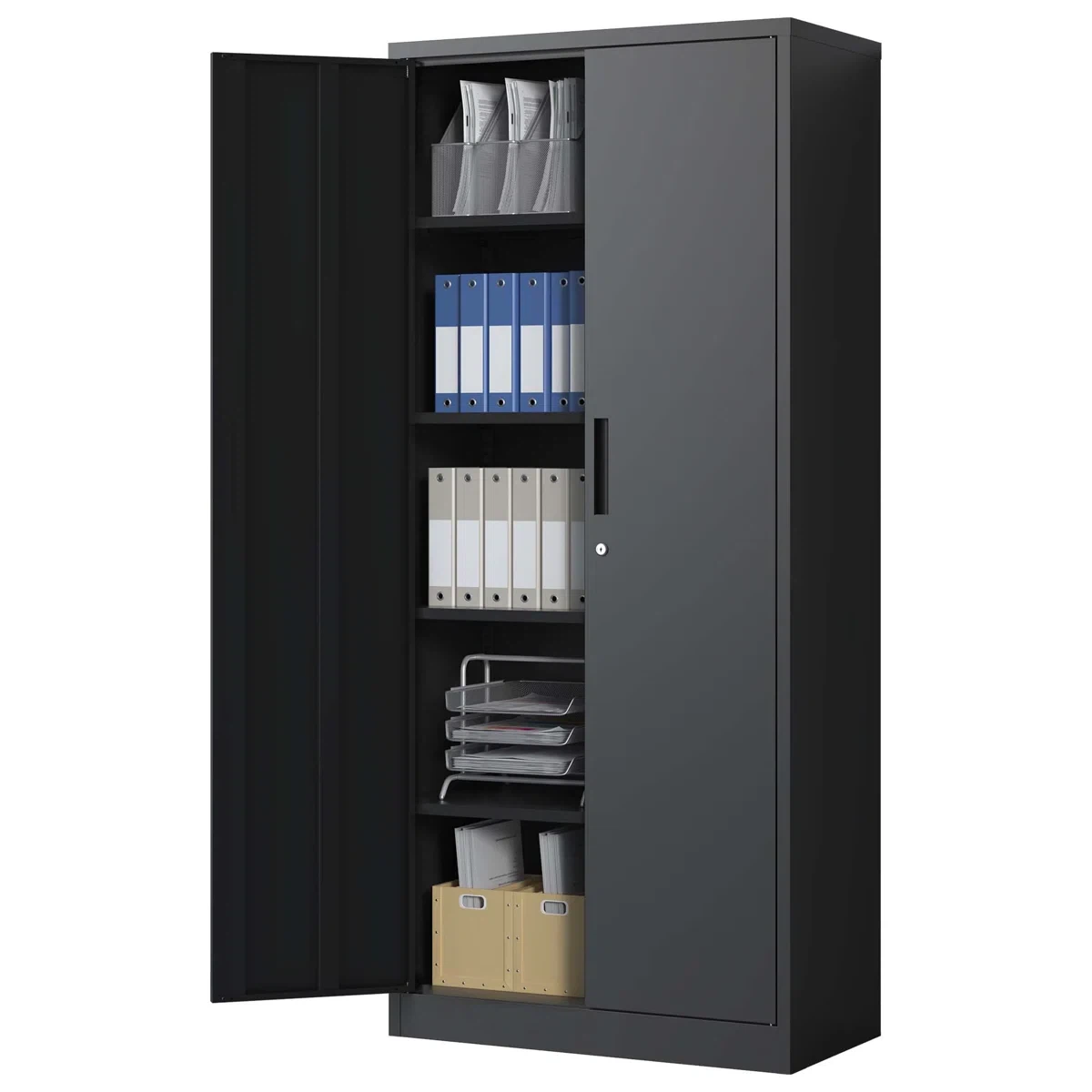Black Metal Storage Cabinet