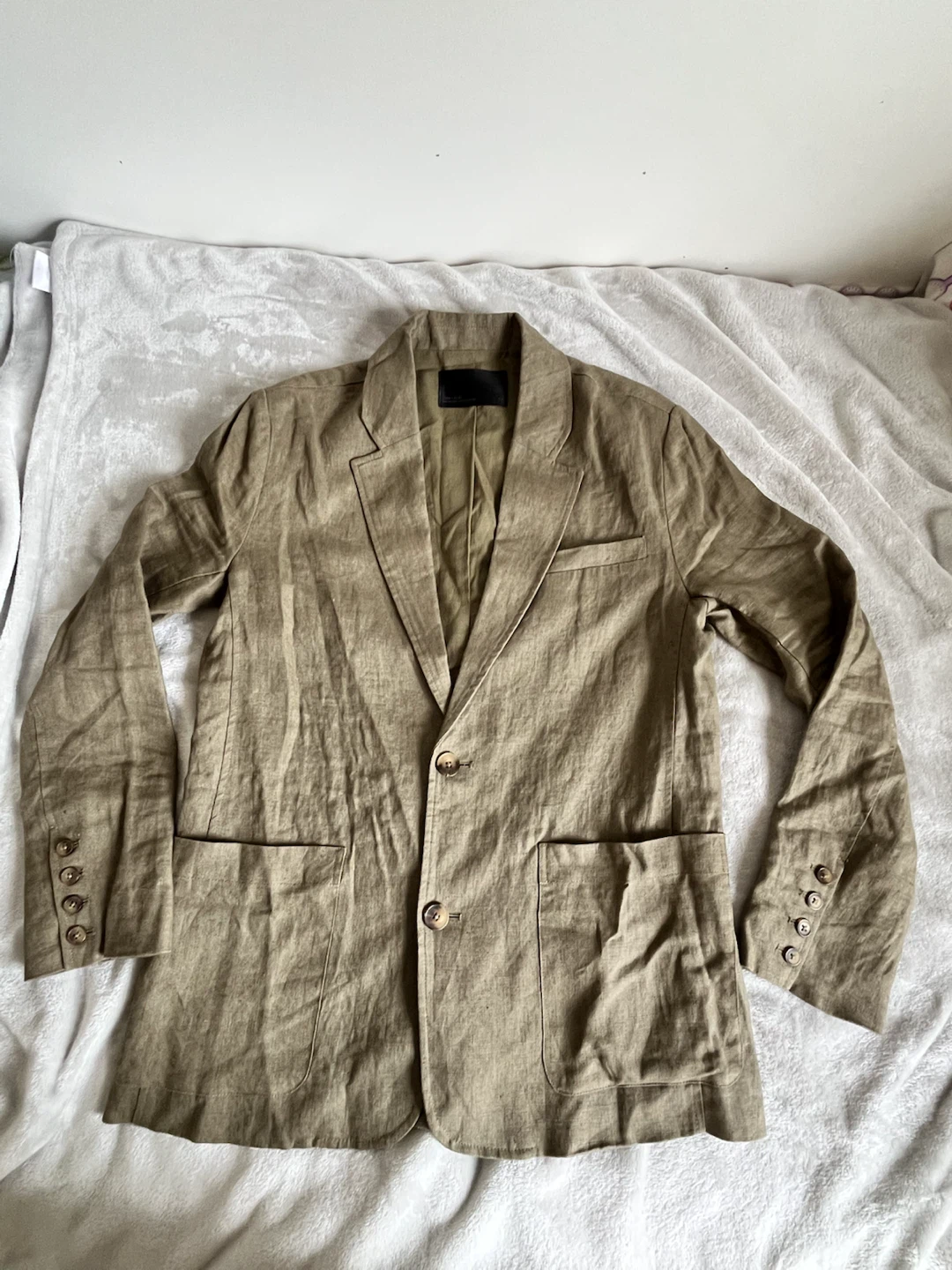 OAK + FORT Men's Linen Blazer