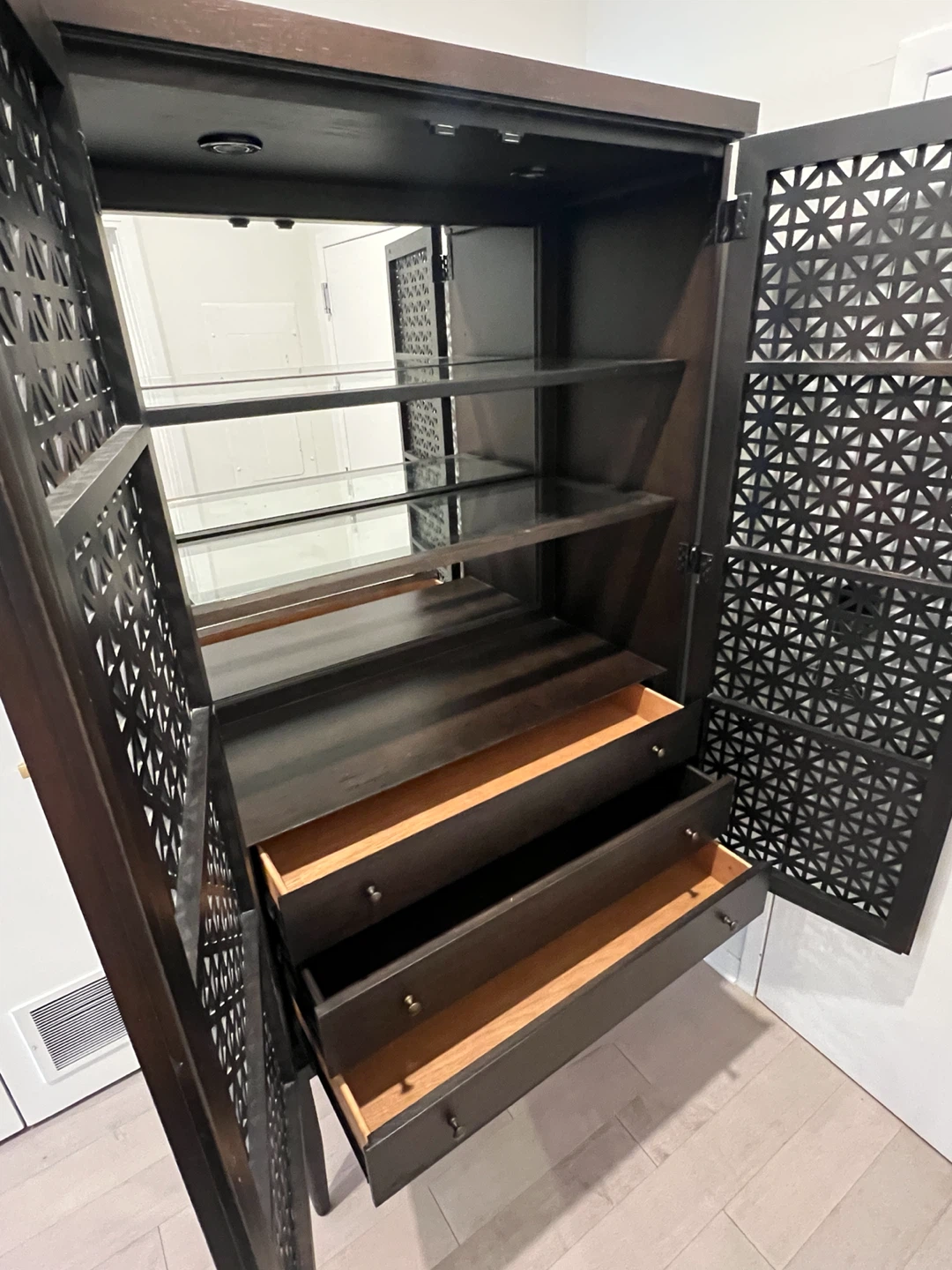 Walnut Bar Cabinet – $800 - photo 3