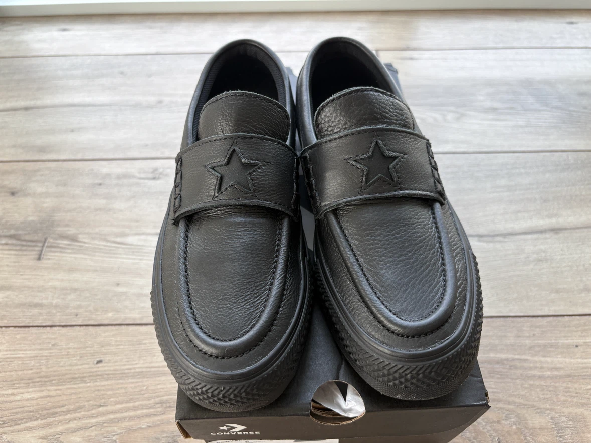 Converse Black Loafer Slip Shoes