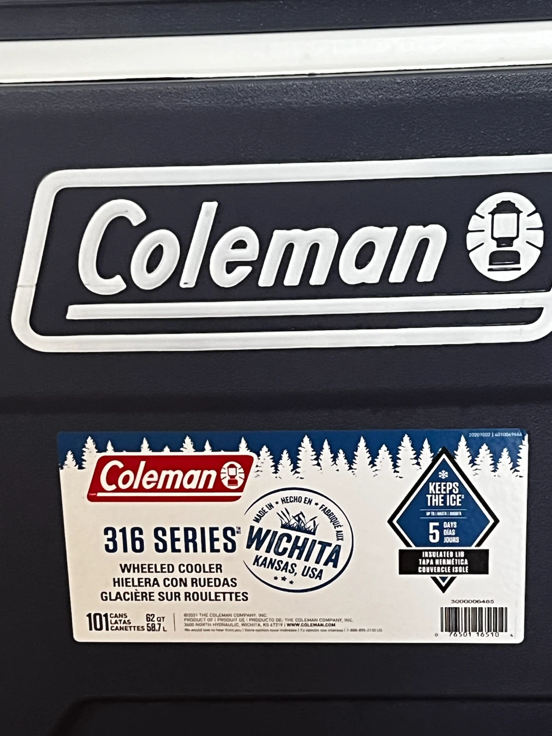 Coleman 316 Series Wheeled Cooler Ice Chest - 62 Quarts - photo 4