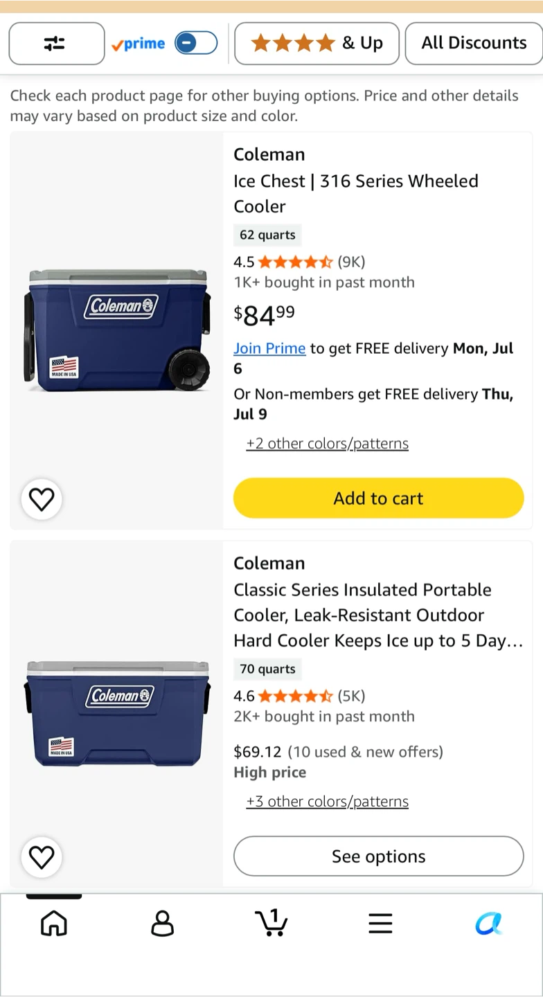 Coleman 316 Series Wheeled Cooler Ice Chest - 62 Quarts - photo 5