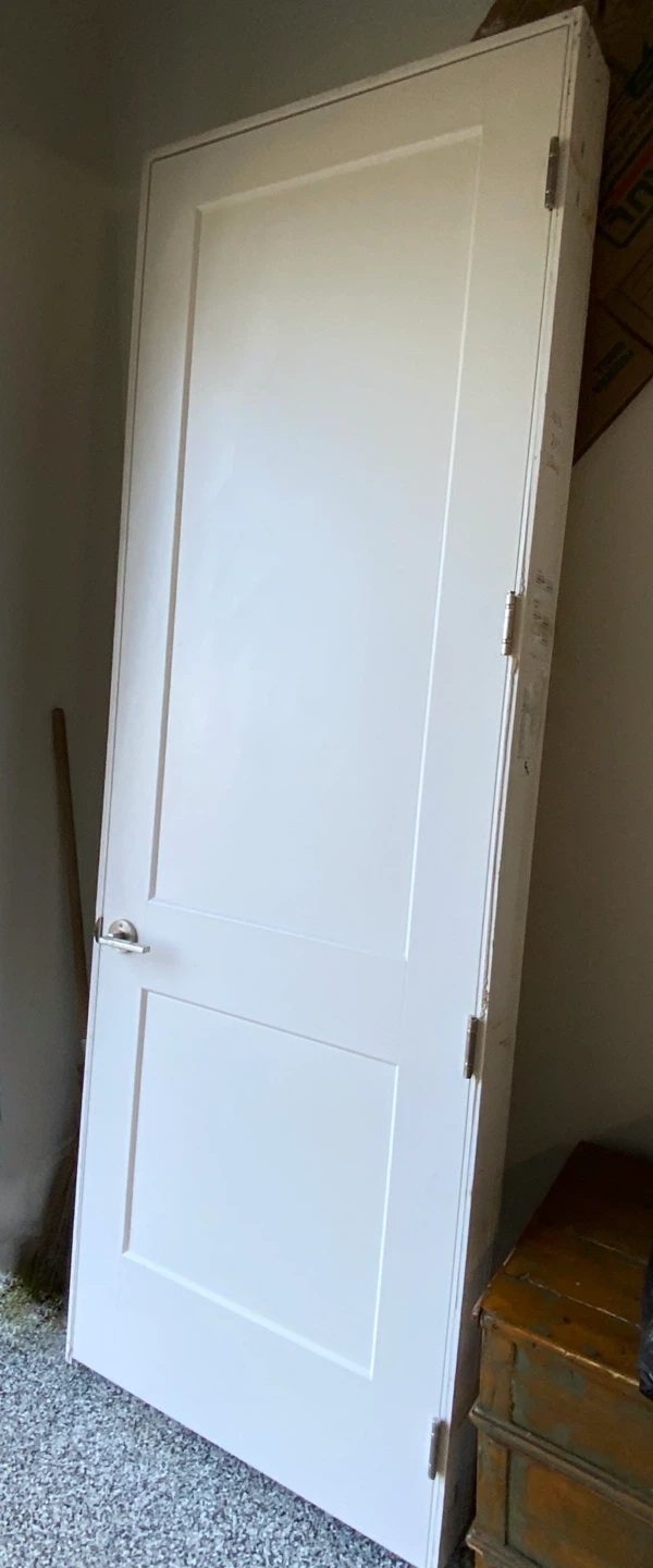 Brand new 8ft. SOLID CORE Shaker style wood door(No Hardware) - photo 2