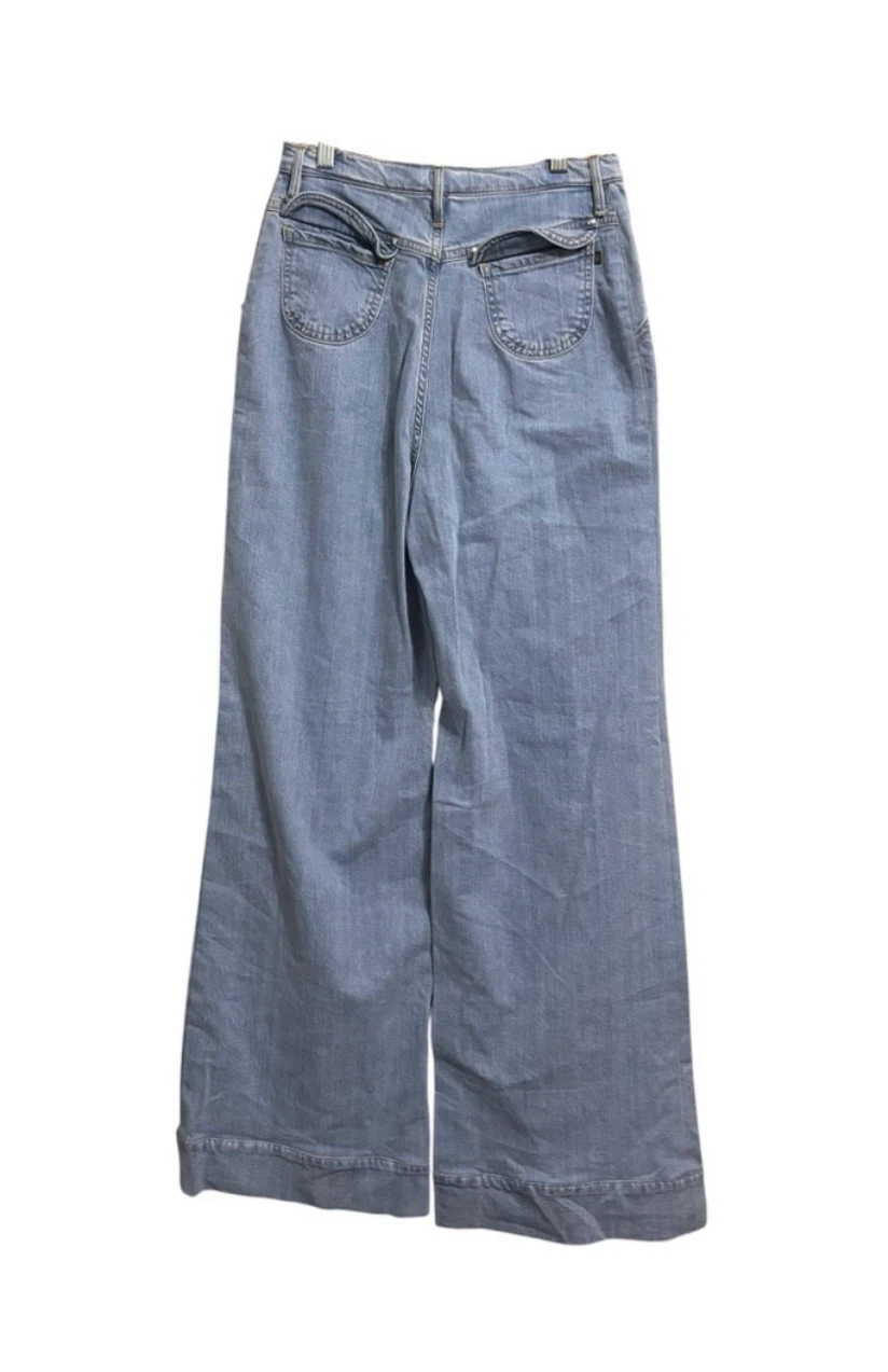 Katharine Hamnett "Anita" Wide Leg Jeans - Light Wash - photo 5