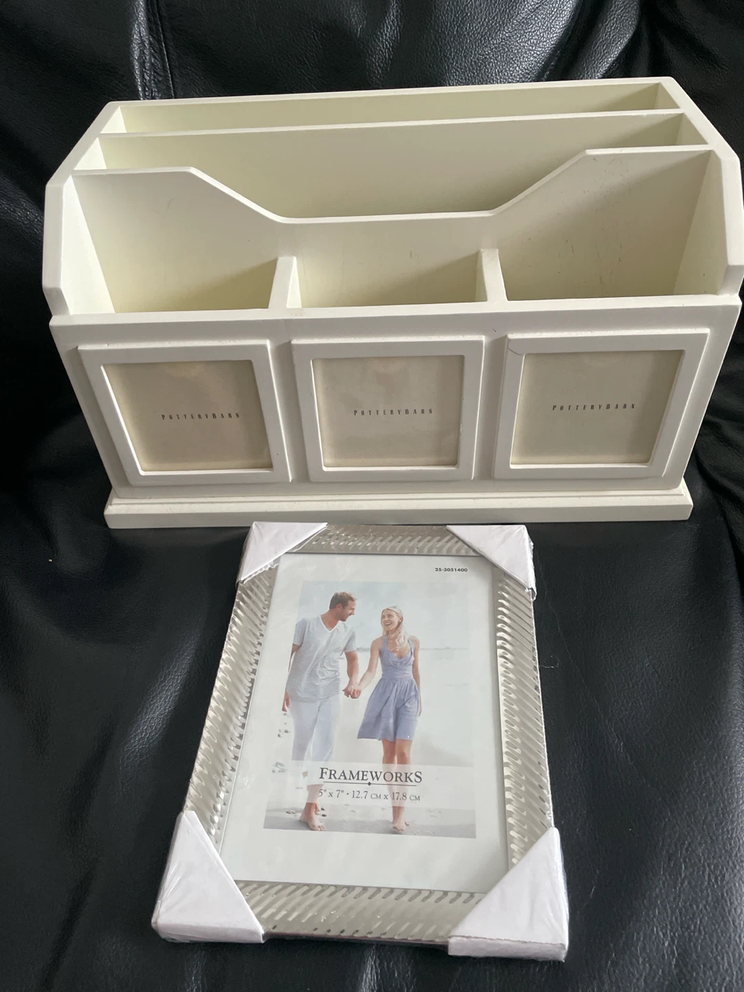 Pottery Barn Desk Organizer and Frameworks Photo Frame