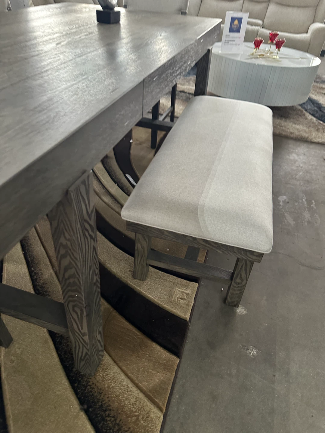 Dining table & 4 chairs & bench - photo 3