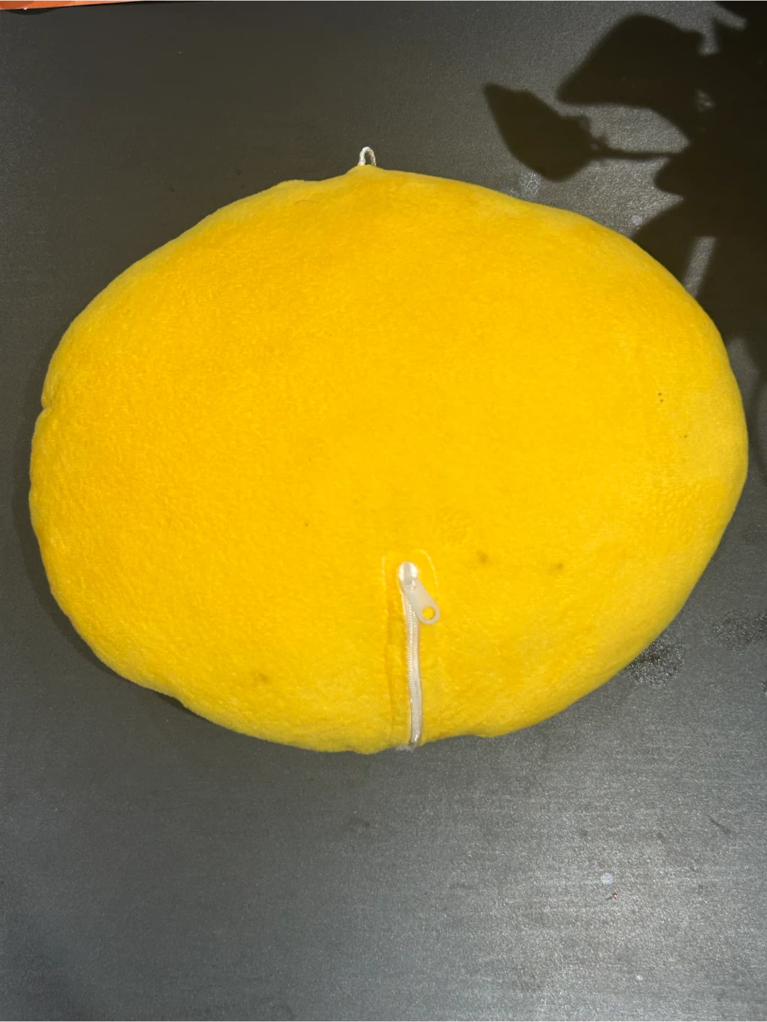 Yellow Smiley Face Plush Pillow - photo 2