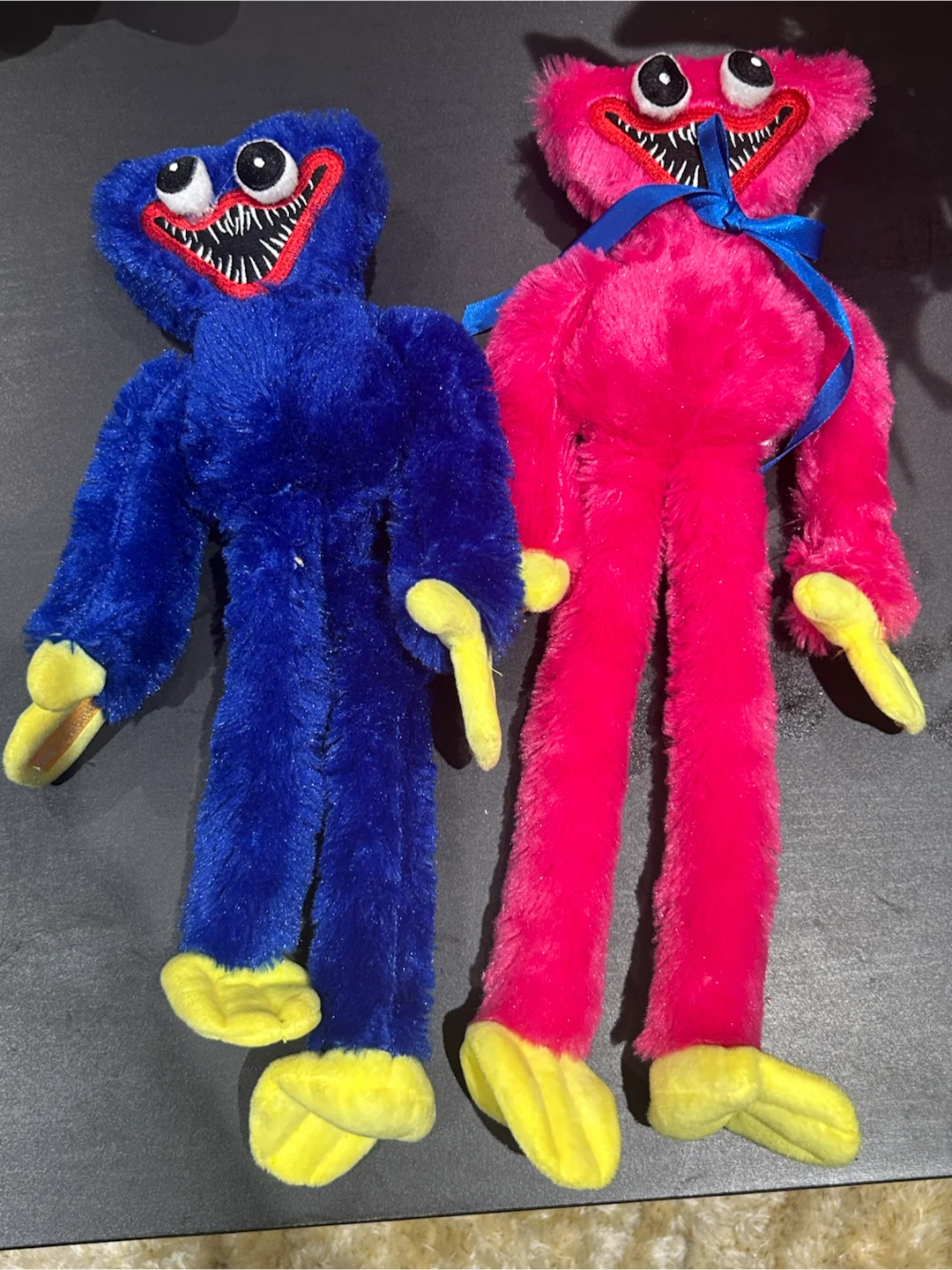 Blue and Pink Huggy Wuggy Plush Toys