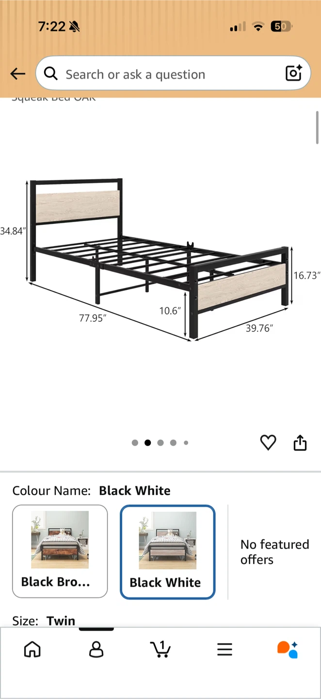 Single Bed Frame only - photo 4