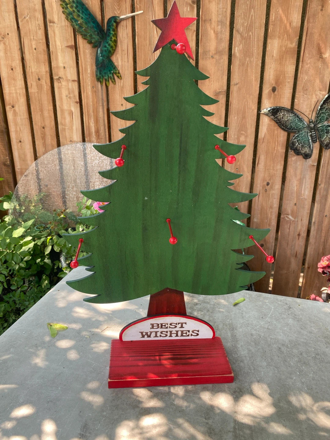 Wooden Christmas Tree display rack