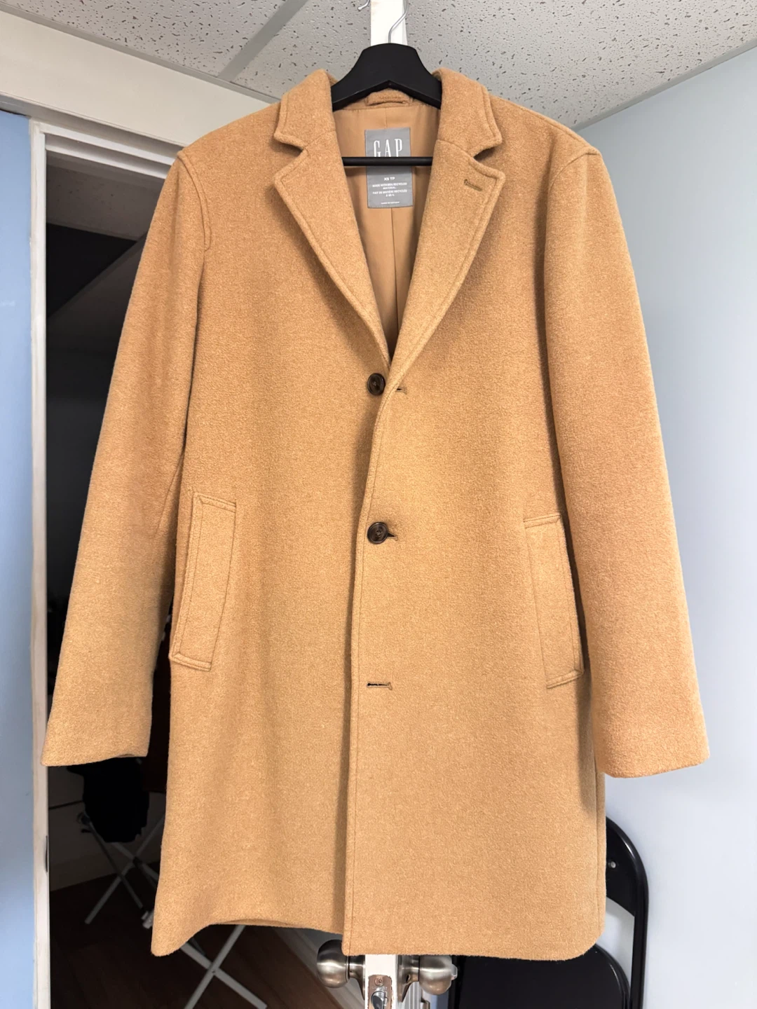 GAP Camel Wool Blend Topcoat - XS & M Mens
