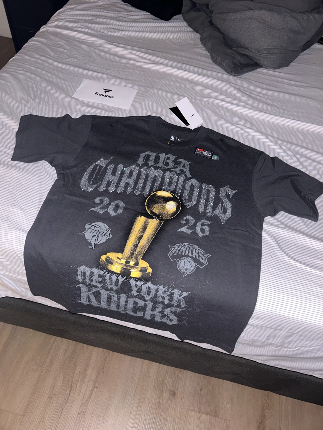 New York Knicks Championship T Shirt (bedazzled)