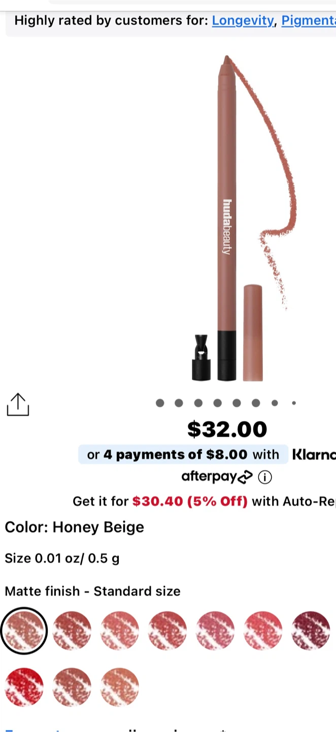 HUDA BEAUTY Lip Contour 2.0 lip pencil - photo 2