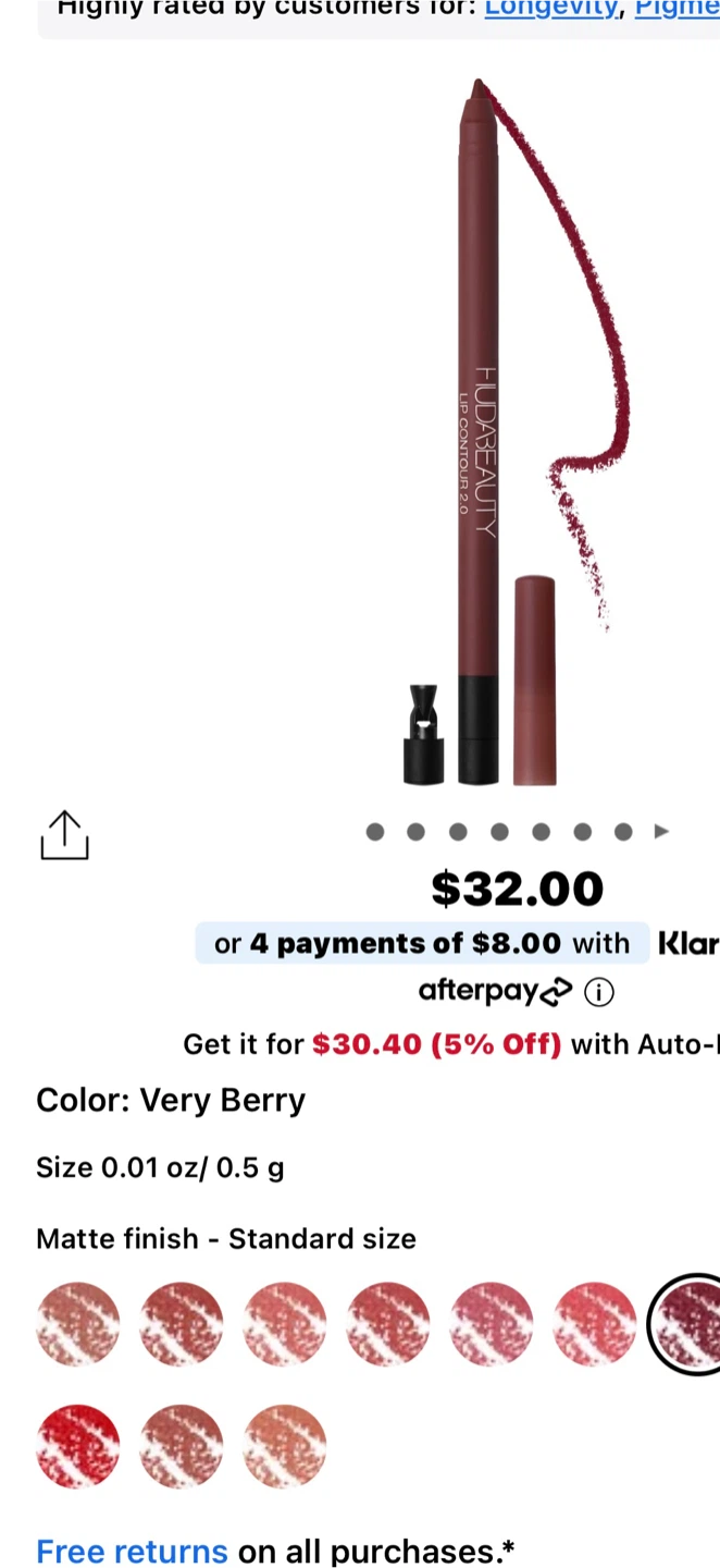 HUDA BEAUTY Lip Contour 2.0 lip pencil - photo 3