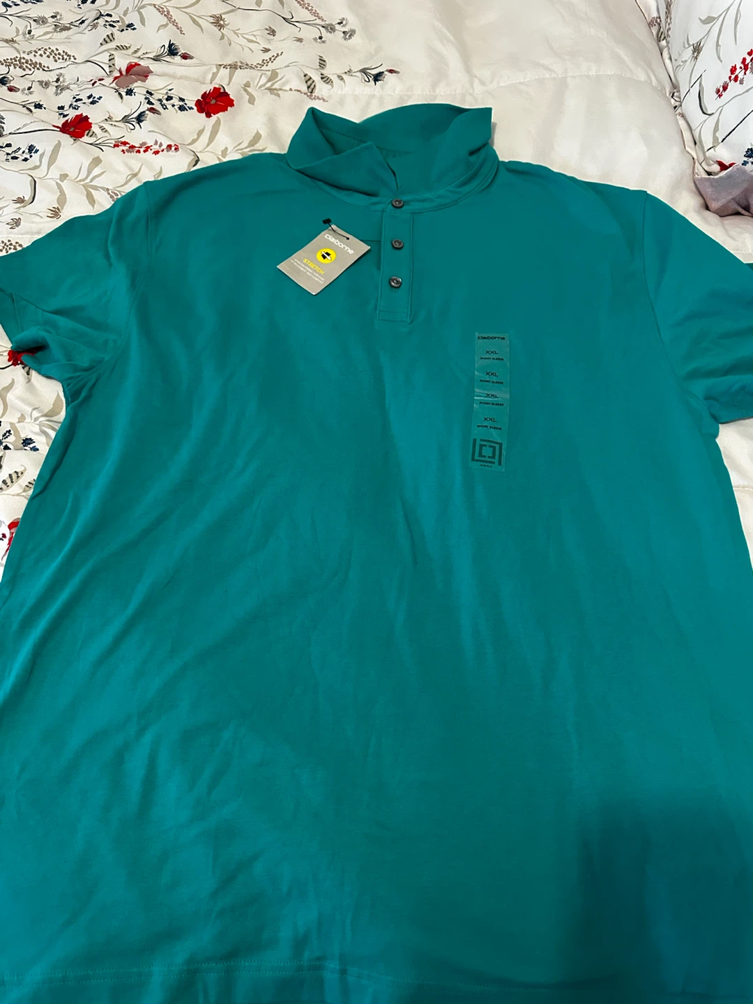 Claiborne Short Sleeve Polo Shirt XXL