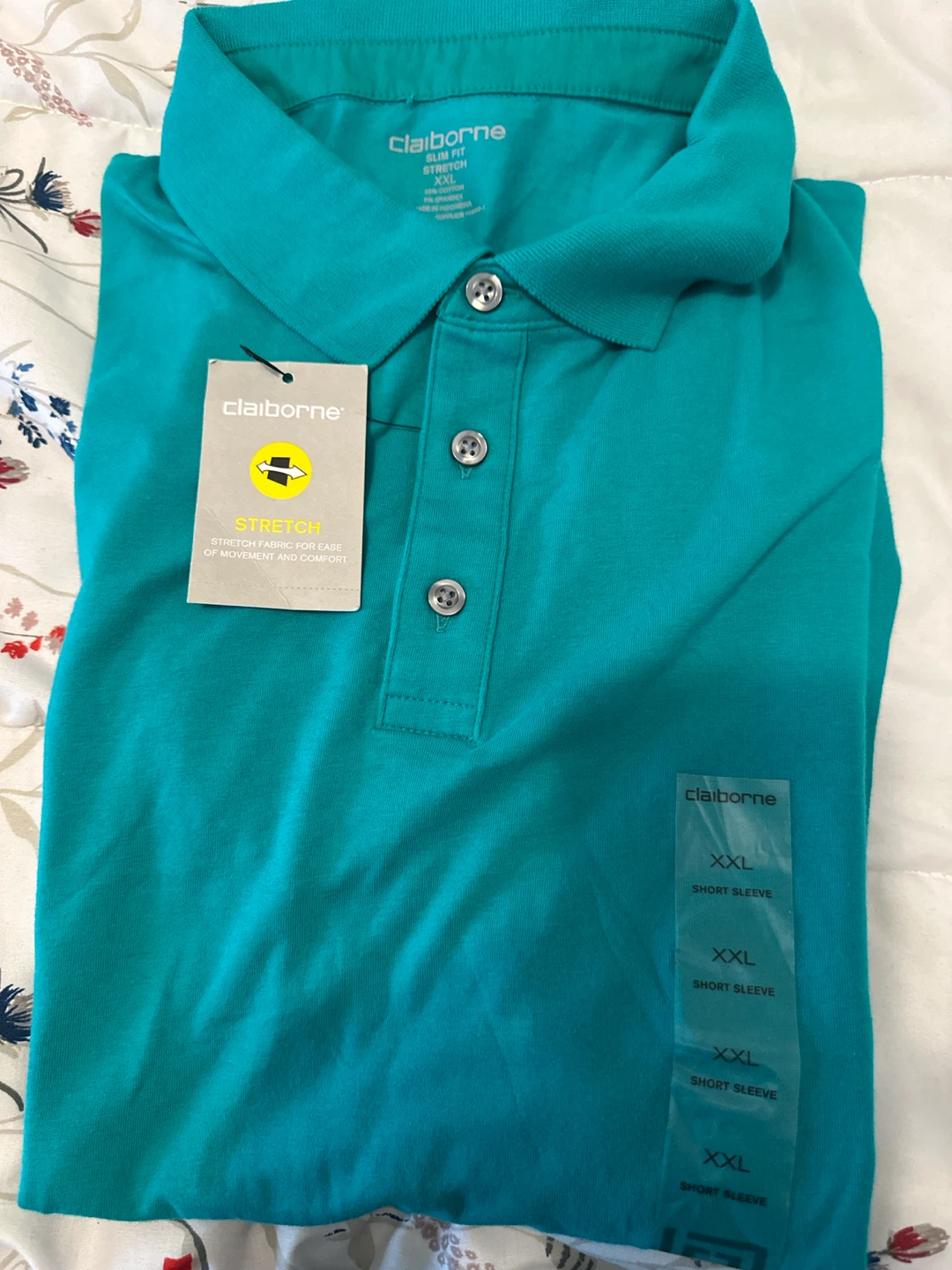 Claiborne Short Sleeve Polo Shirt XXL - photo 3