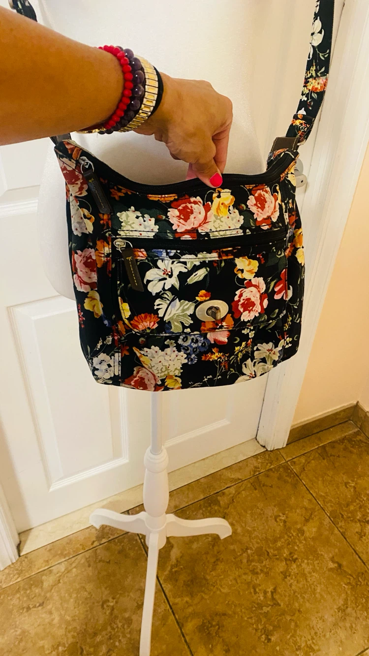 Canvas crossbody bag 10x12x3 - photo 3