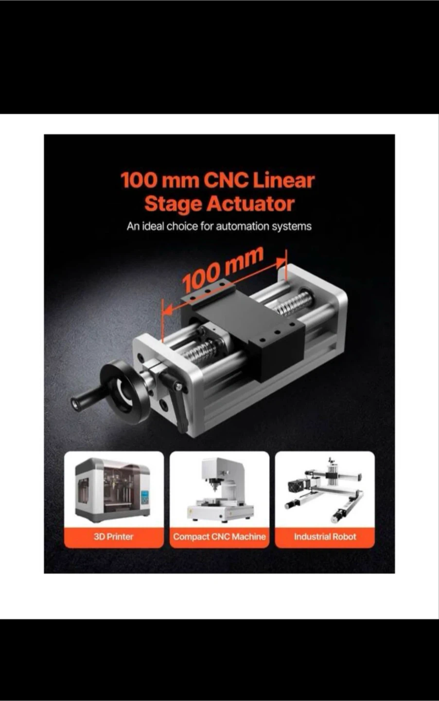 VEVOR Linear Stage Actuator, 100 mm - photo 3