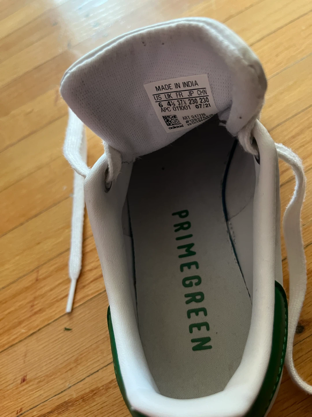 Adidas Stan Smith White Green Sneakers - photo 3