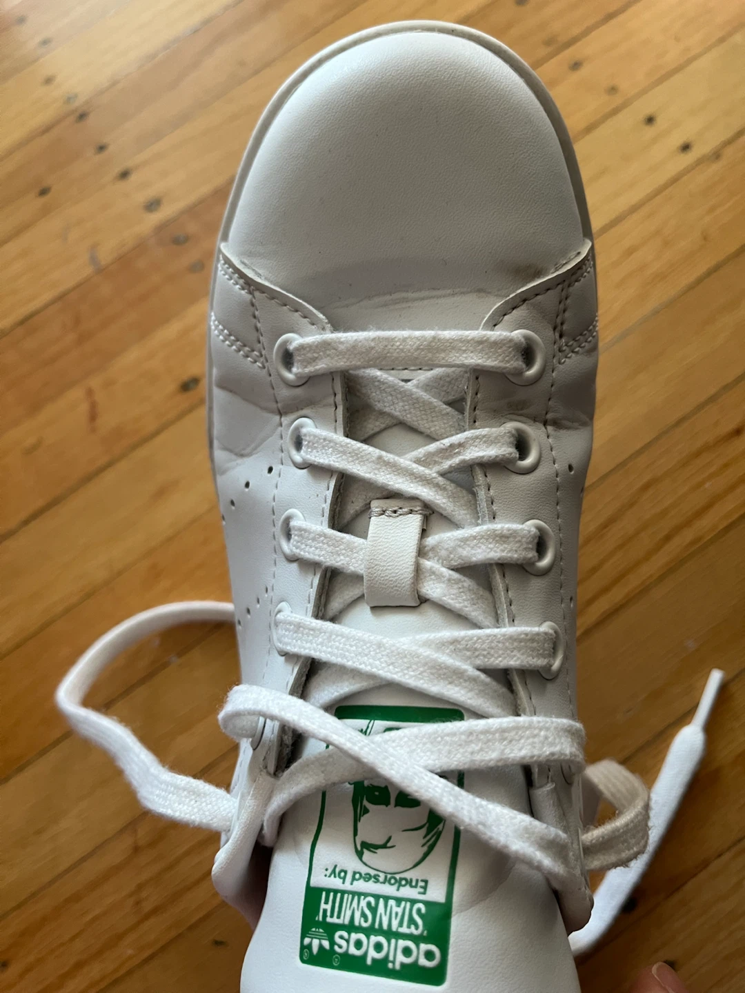 Adidas Stan Smith White Green Sneakers - photo 4
