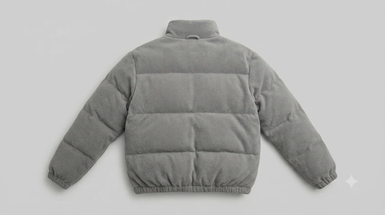 Grey Fleece Puffer brand new Jacket (never worn) - photo 3