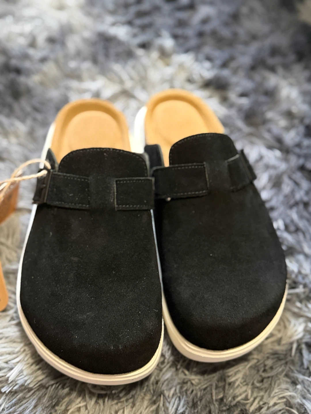 Project Cloud Black Suede Clogs Women's Size 8 - photo 2