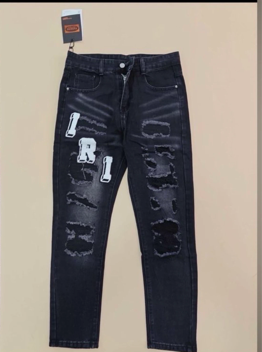 AMIRI Black Distressed Jeans