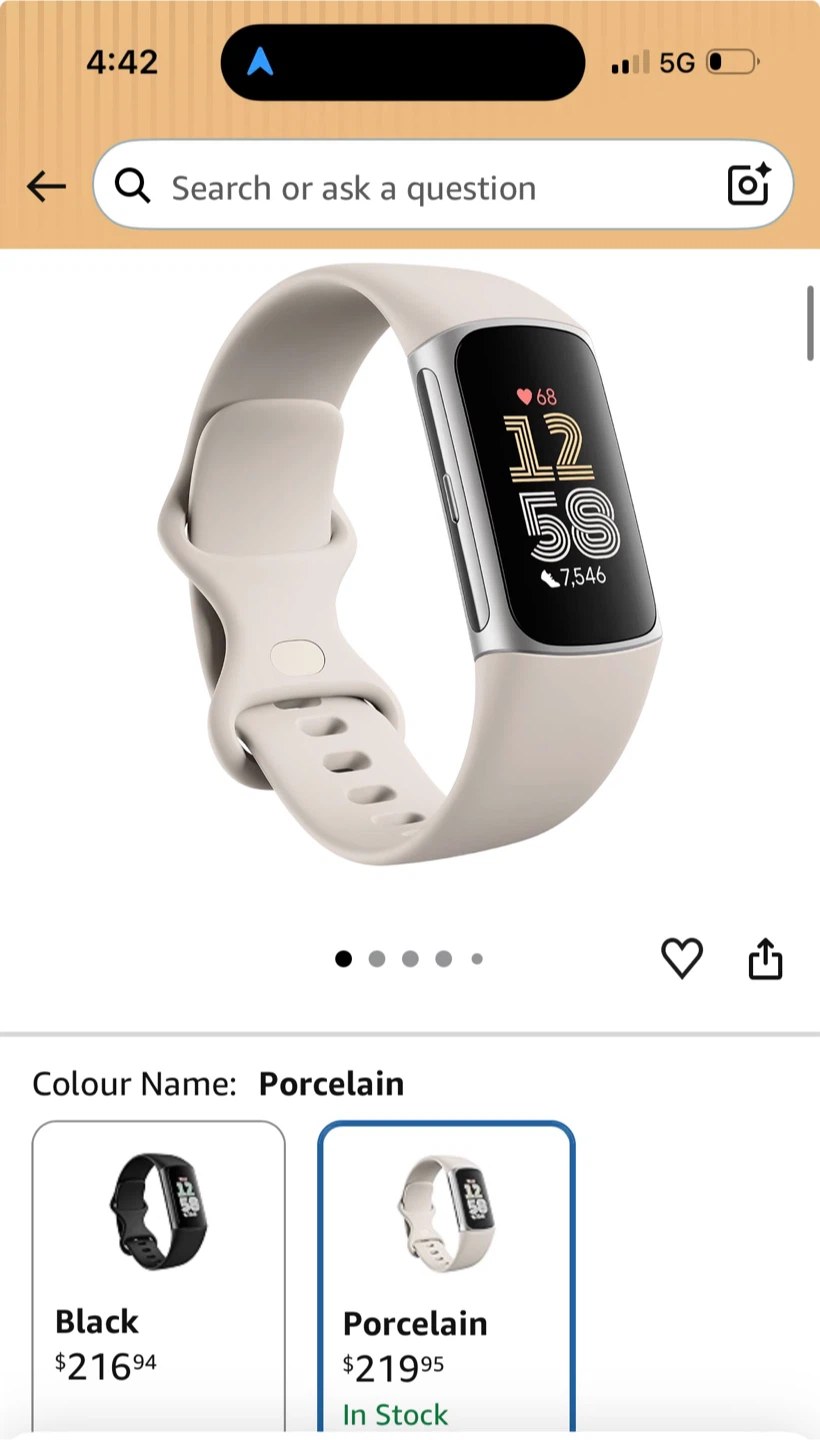 Fitbit Charge 6 Activity Tracker - Soft Gold - photo 4