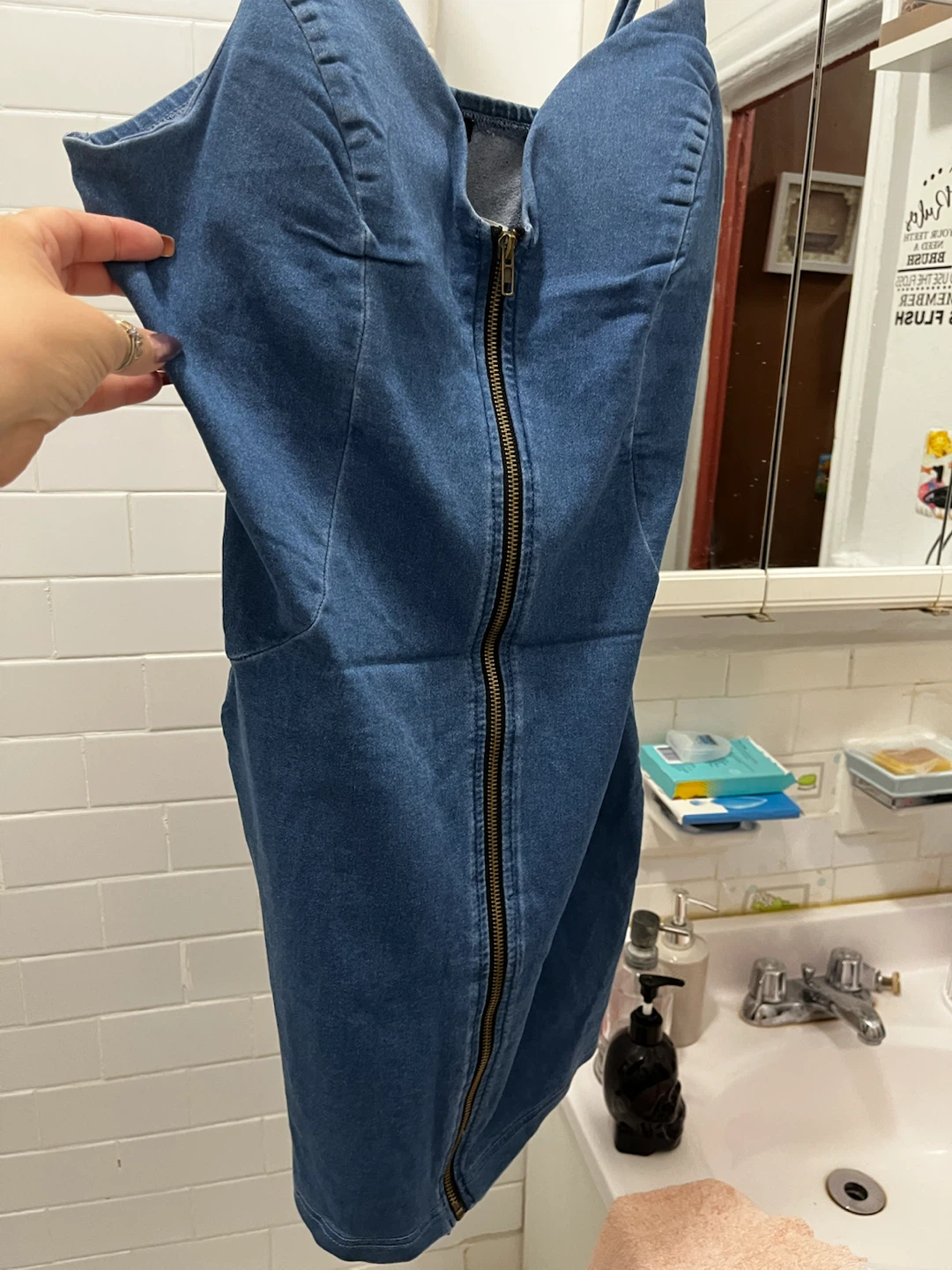 Brand new with tags Jean dress - photo 2