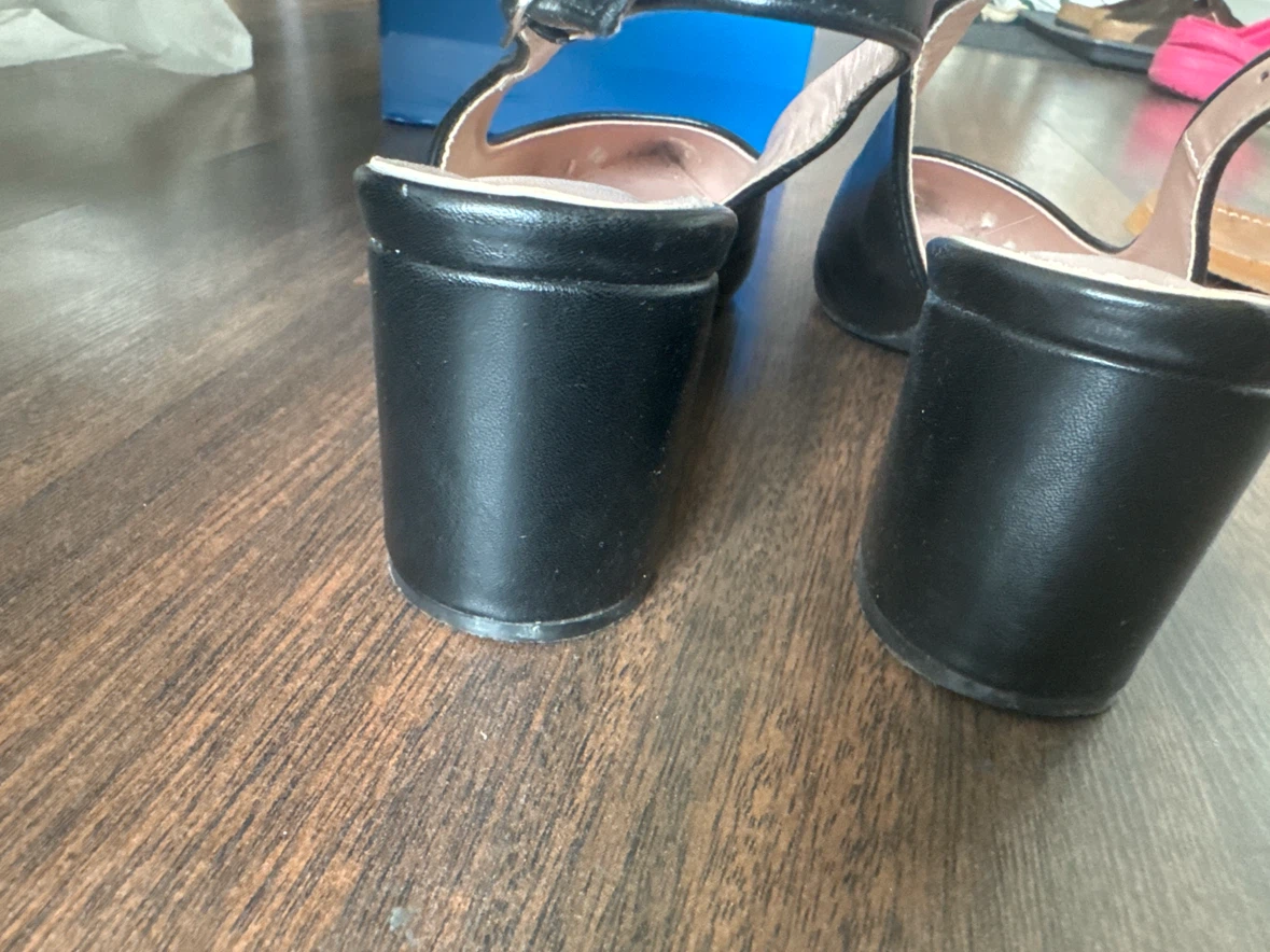 Bernice Black Slingback Heels - photo 5