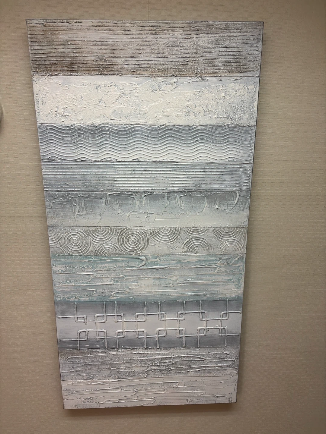 Textured Striped Wall Art