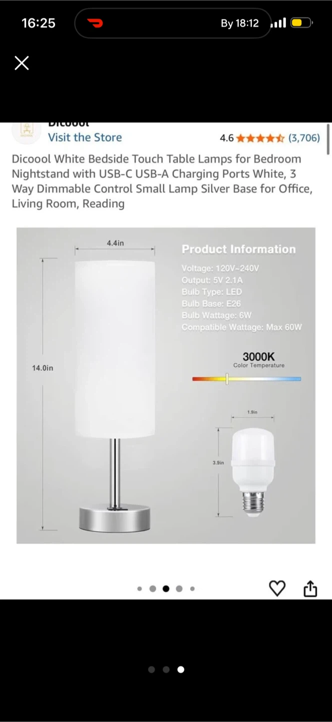 Table Lamp (without bulb) - photo 3