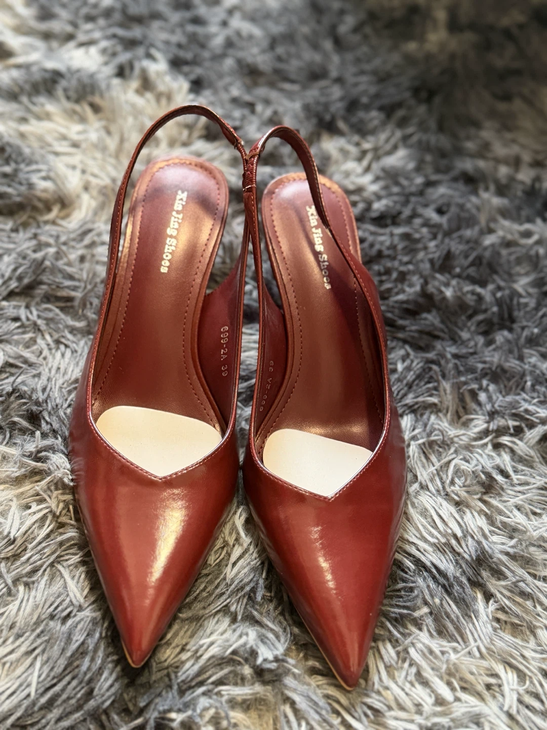 Women's Red Slingback Heels