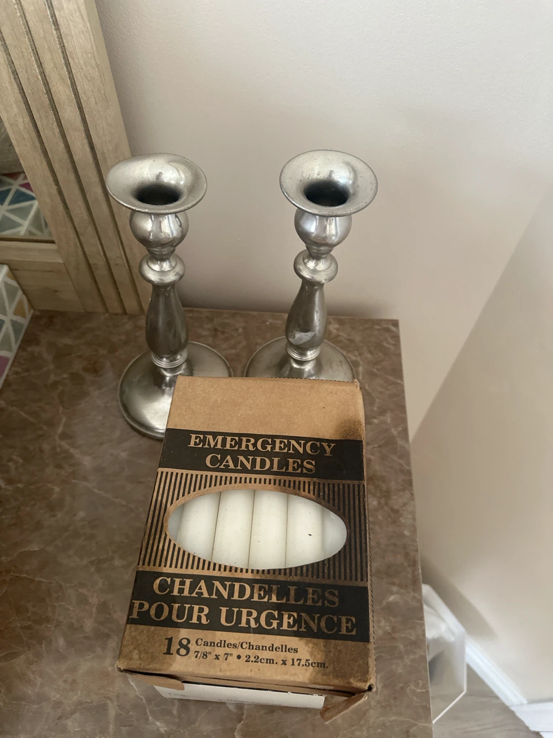 38Emergency Candles with candle sticks