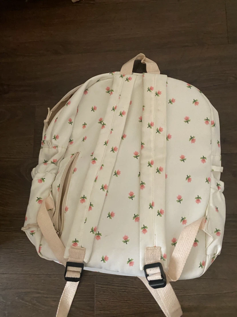 White floral backpack - photo 2