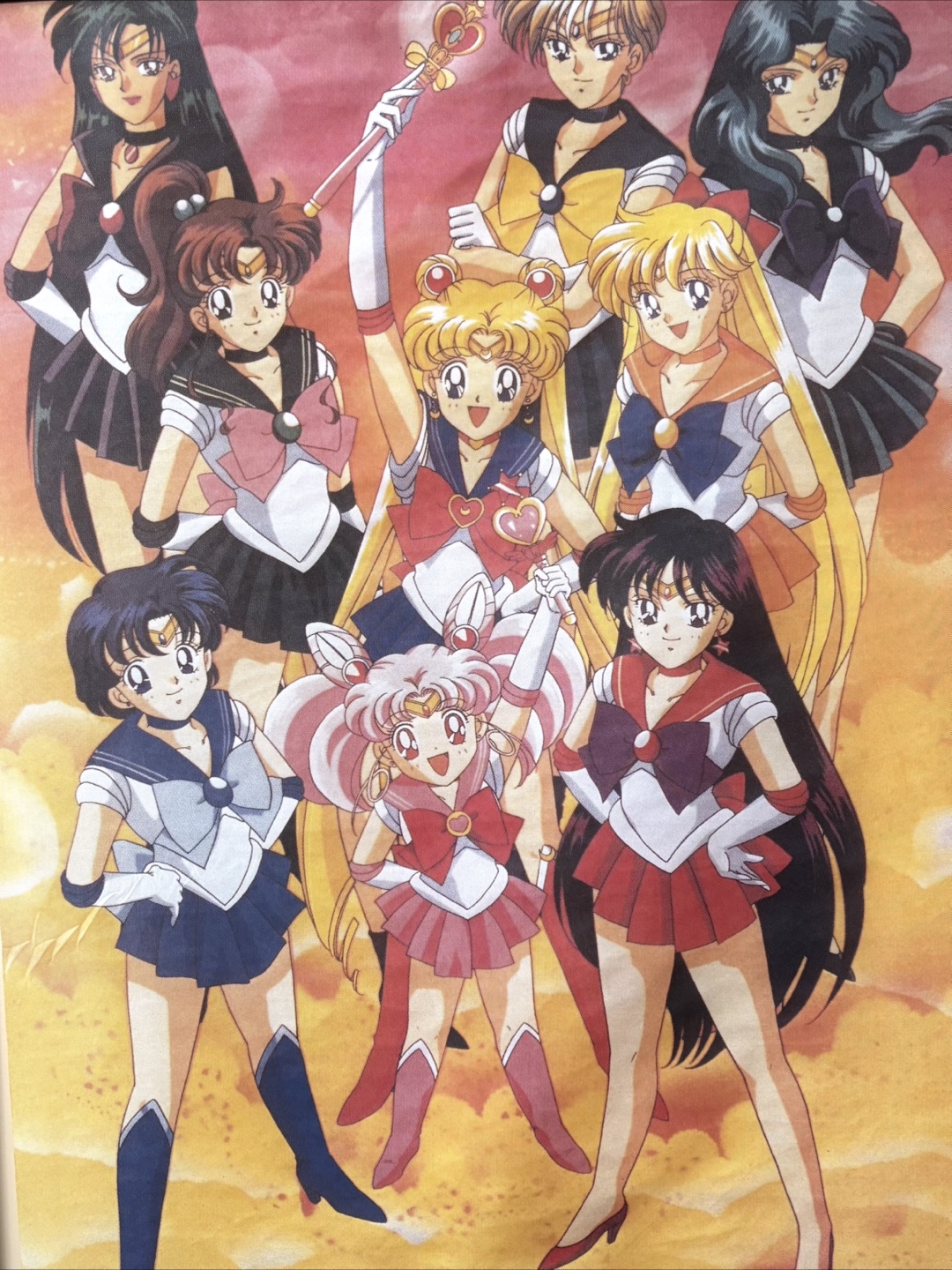 Vintage Huge Sailor Moon S Fabric Wall Scroll Poster - photo 2