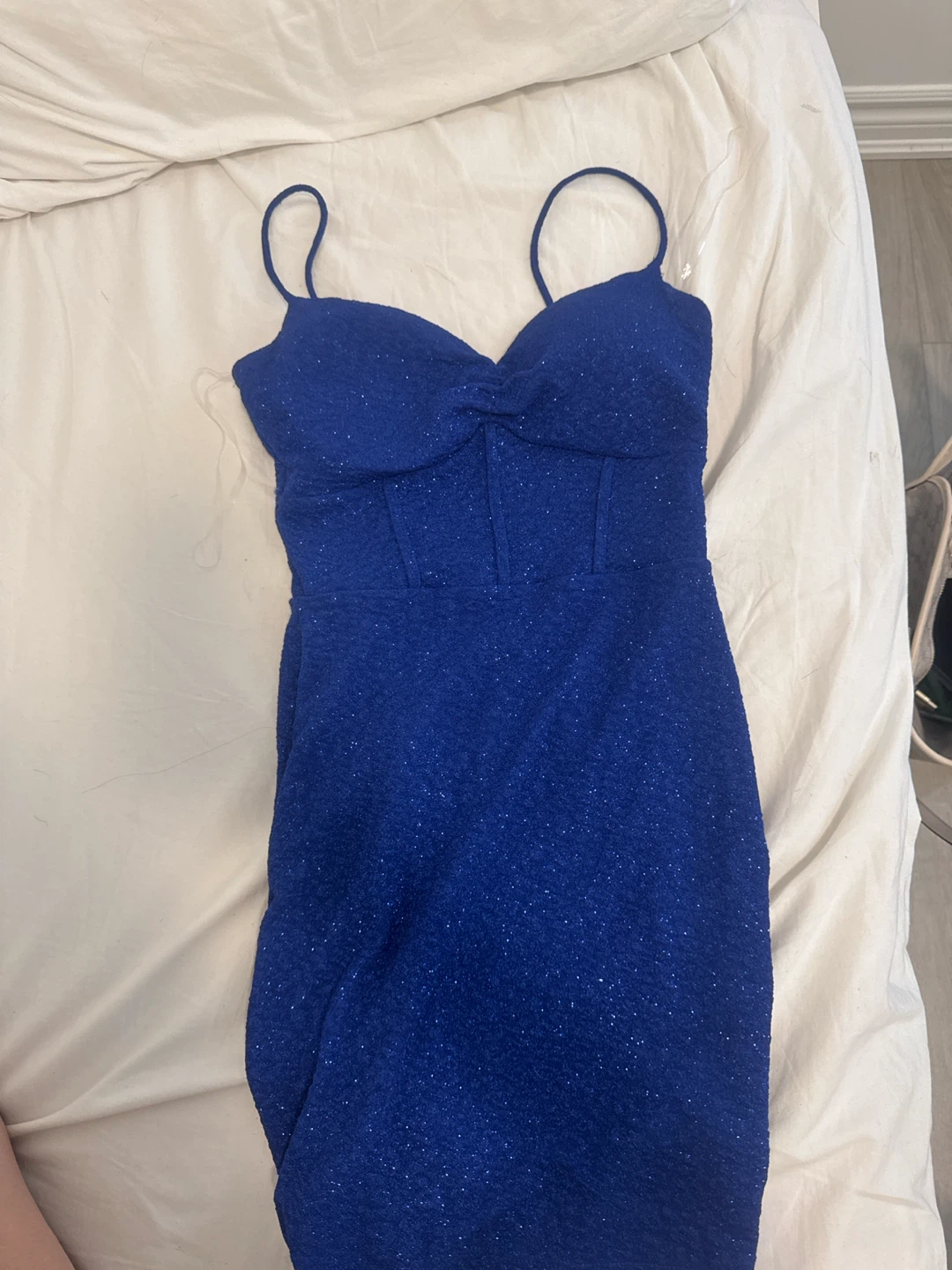Lovely Day Royal Blue Sparkly Dress