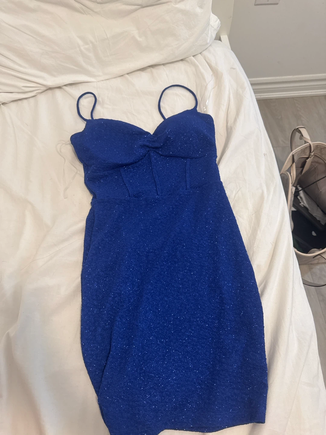 Lovely Day Royal Blue Sparkly Dress - photo 2