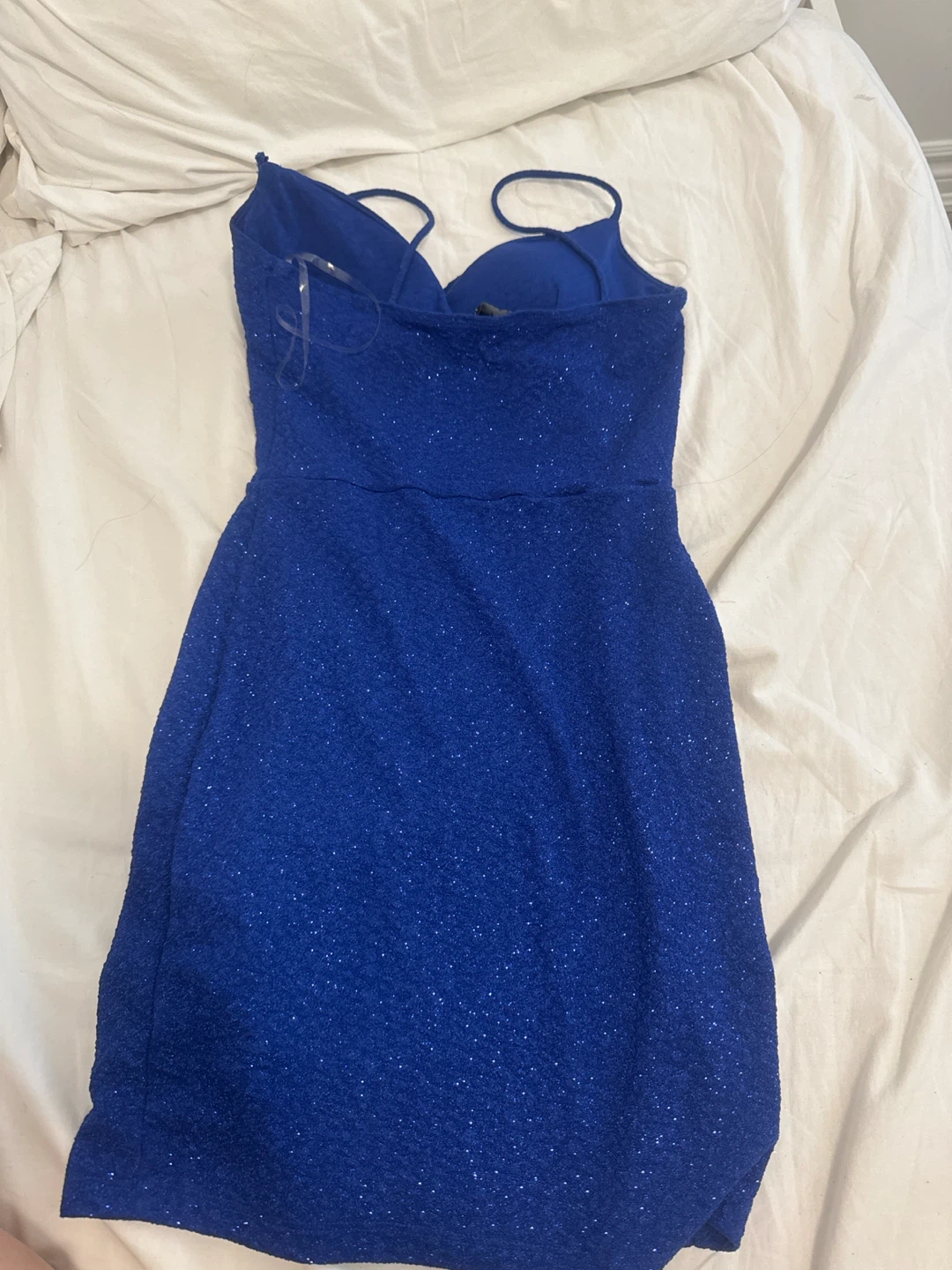 Lovely Day Royal Blue Sparkly Dress - photo 3