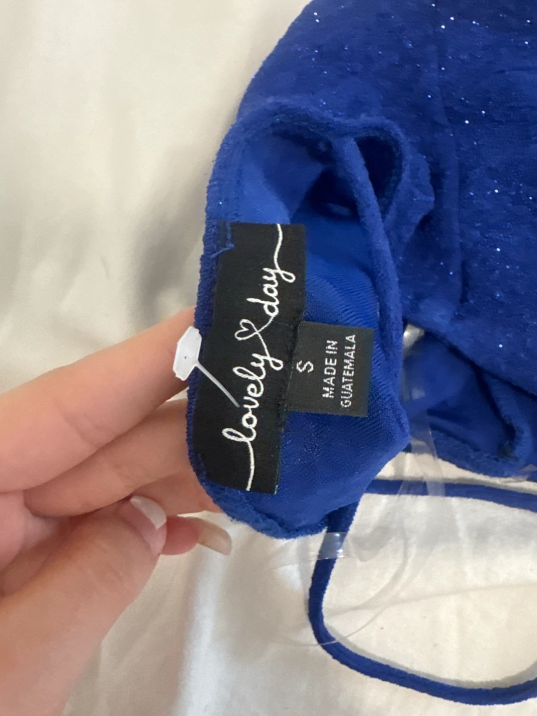 Lovely Day Royal Blue Sparkly Dress - photo 4
