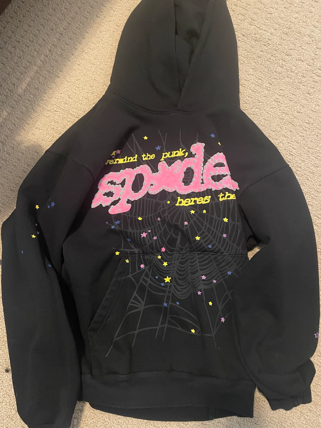 Sp5da Black Hoodie